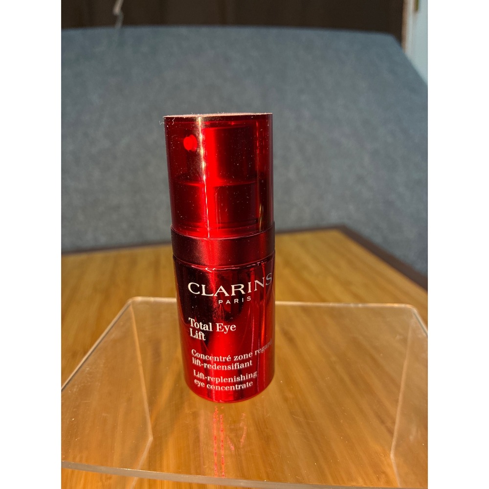 Clarins Total Eye Lift Replenishing Eye Concentrate 0.5 oz 15ml Red Pump Bottle